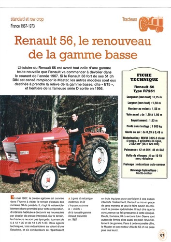 Tracteur renault le - renault,