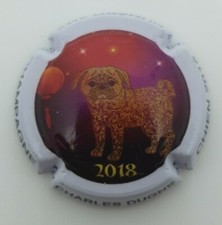 Capsule de champagne Dugne Charles année du chien 2018 numéroté sur 1000. TE