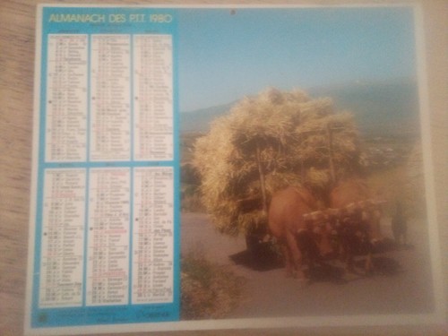 Calendrier almanach facteur - calendrier, du