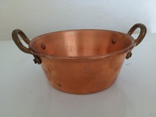 Jouet miniature, dinette 11cmx5cm - bassine en cuivre - non signé - vintage