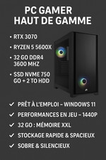 ? PC Gamer – RTX 3070 / Ryzen 5 / 32 Go / SSD NVMe