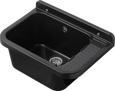 Évier 50x34x21cm Noir Lavabo Bac À Laver