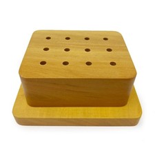 Rotatif Mandrin Outil Support Bois 12 Trous Joaillier Établi Stockage Organiseur