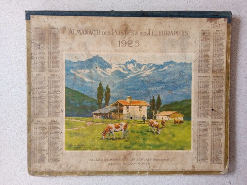 Calendrier postes 1925 - 1925,
