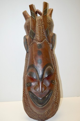 Important masque bois - -important, sculpte