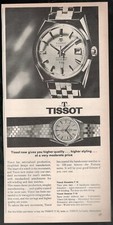 TISSOT VISODATE T 12 Montre Publicité 1 Page 1961 Originale Clipping 9K