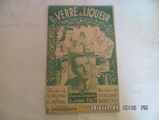 PARTITION UN VERRE DE LIQUEUR