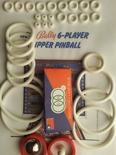 Kit complet -ELASTIQUES BILLE AMPOULE- FLIPPER -SIX MILLION DOLLAR MAN- BALLY