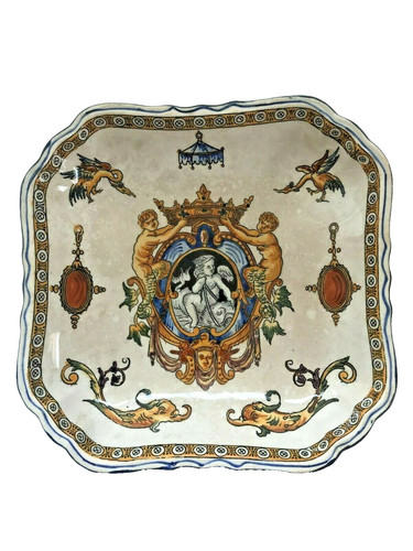 Corbeille plat faïence - corbeille,