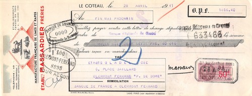 1941 manufacture francaise - 1941, de