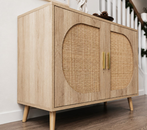 Boho rattan door - rattan,
