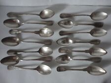 Lot de petites cuillères en métal blanc alfénide avec poinçons dont Christofle