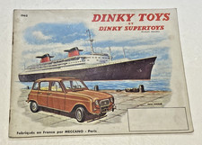Catalogue DINKY TOYS 1962 - Fabriqué en France par MECCANO  - Bel Etat