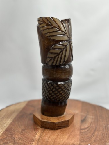 Tiki horn hand carved - horn,