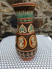 Ars Artigiana Deruta Italy vase faïence 35cms