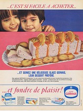 PUBLICITE ADVERTISING 094 1967 GERVAIS glaces et fondre de plaisir