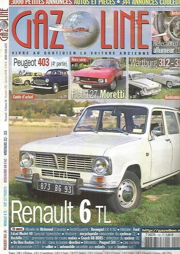Gazoline 152 renault - n°152, /
