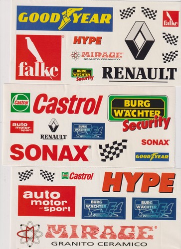 Stickers voitures course - stickers,