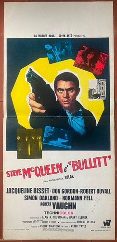 Affiche italienne bullitt - affiche,