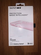 Tech21 Evo Frame Hard Case for Samsung Note 7/Note FE, Rose Tint/White