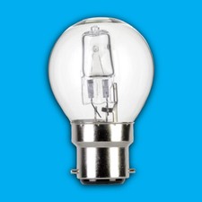 2x 18W Transparent Rond Golf Ampoules Lampe Halogène Douille Baïonnette B22 BC