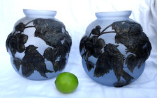 Paire de vase en verre