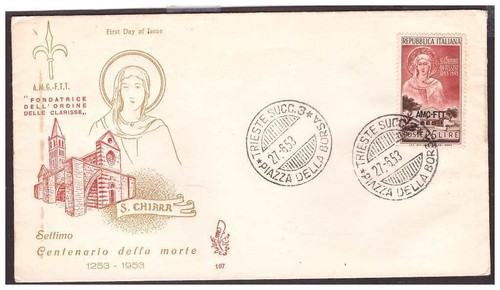 Trieste fdc venetia club - club, 1953