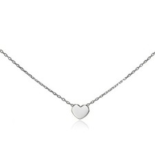 Argent Sterling Poli Coeur