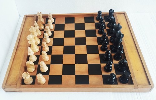 Ancien jeu échecs - jeu, d'échecs,