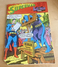 Illustré BD Superman Batman et Robin SAGEDITIONS n° 20 Mensuel Août 1970 24x17cm