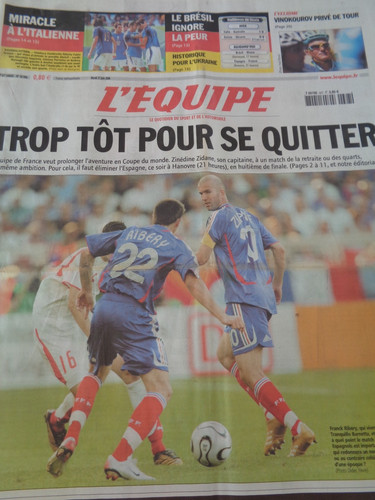 Journal équipe 06 2006 - journal, 27/06/2006