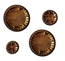 Chapeau de Brûleur Boreal Bompani Laiton Poli Kit 4 Feux Ou Singles Compatibles