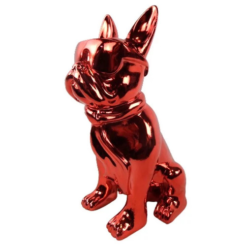 Statue chien bouledogue