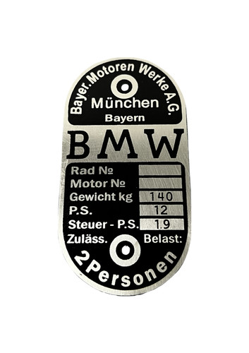 Steib plaque signalétique bmw - plaque,