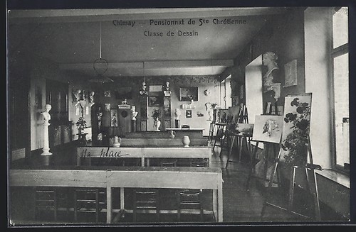 Cpa chimay pensionnat - cpa, ste