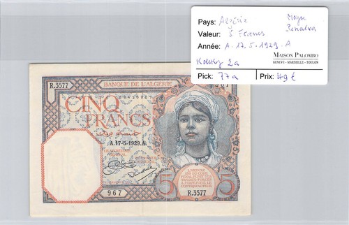 Algérie francs - 5,