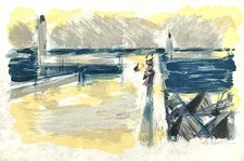 SARTHOU   MAURICE  ELIE    LITHOGRAPHIE