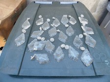 Lot pampilles cristal verre lustre applique girandoles bougeoir restoration