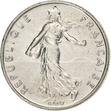 France, 1/2 Franc, Semeuse, 1991, Paris, Nickel, SUP, Gadoury:429, KM:931.1