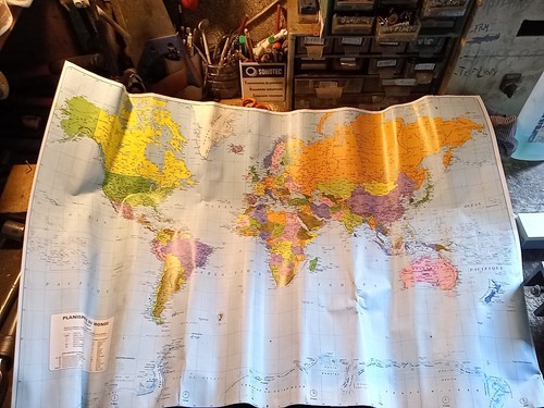 Ancienne carte terrestre globe - carte,