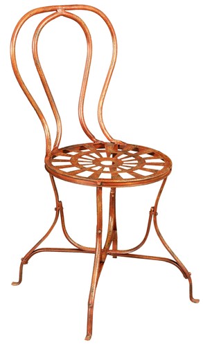 Chaise fer forgé - en,