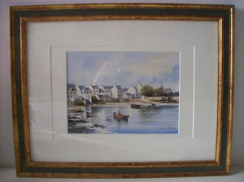Aquarelle signée morlaine - signée,