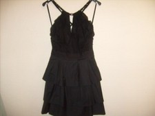 Superbe robe noire BCBG MAX AZRIA T XXS = 36 S 1 top haut dress cocktail