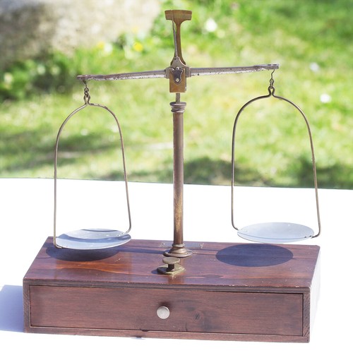 Ancienne balance trébuchet - balance, à