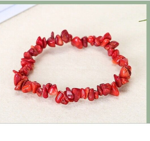 Bracelet perles corail - bracelet, de