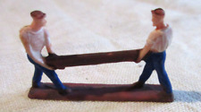 Personnages vintage maquette FALLER ? JOUEF ?  SNCF porteurs de traverses 1/87