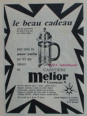 Publicite cafetiere melior - publicite,