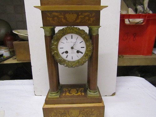 Ancienne pendule portique - ancienne,