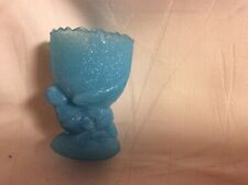 COQUETIER EN OPALINE BLEU EN