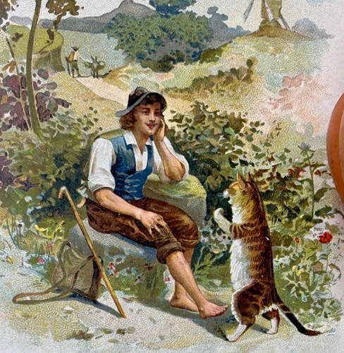 Chat botté chromo - le,
